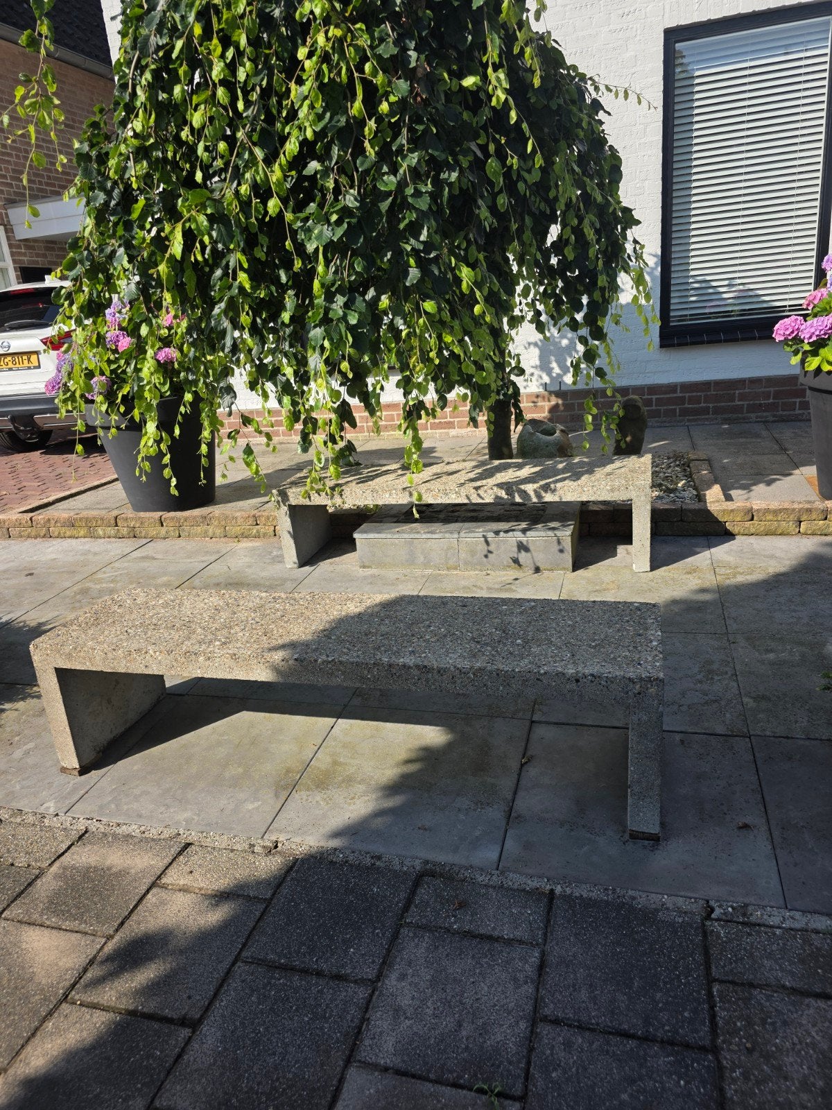 Betonnen tuinbank - Robuust en duurzaam, Ophalen of Verzenden, Gebruikt, Overige materialen