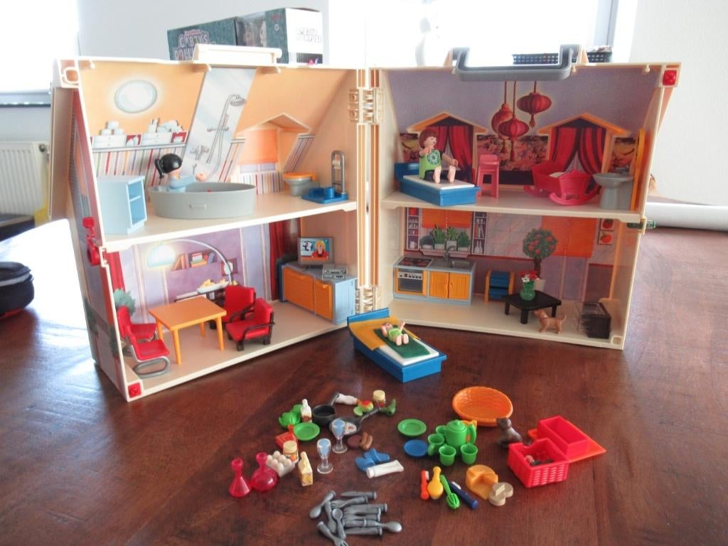 Playmobil poppenhuis als nieuw met extra assessoires, Ophalen, Zo goed als nieuw, Poppenhuis