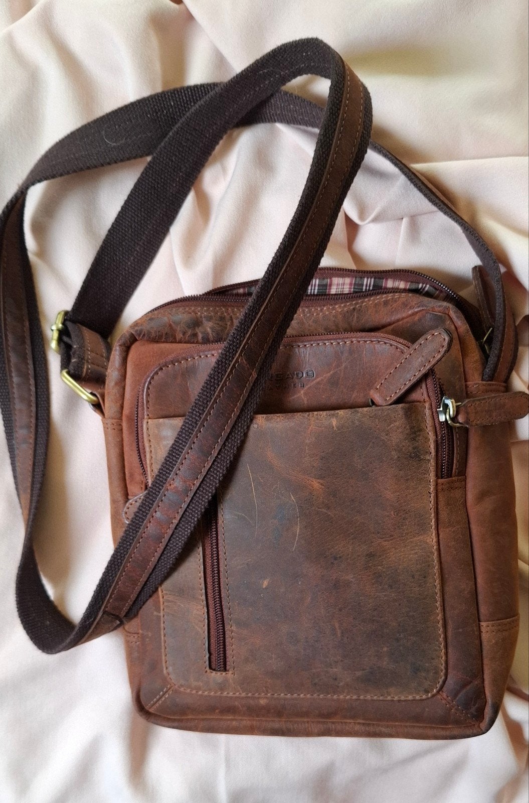 lederen tas  28x23  schoudertas, Ophalen of Verzenden, Nieuw, Leer