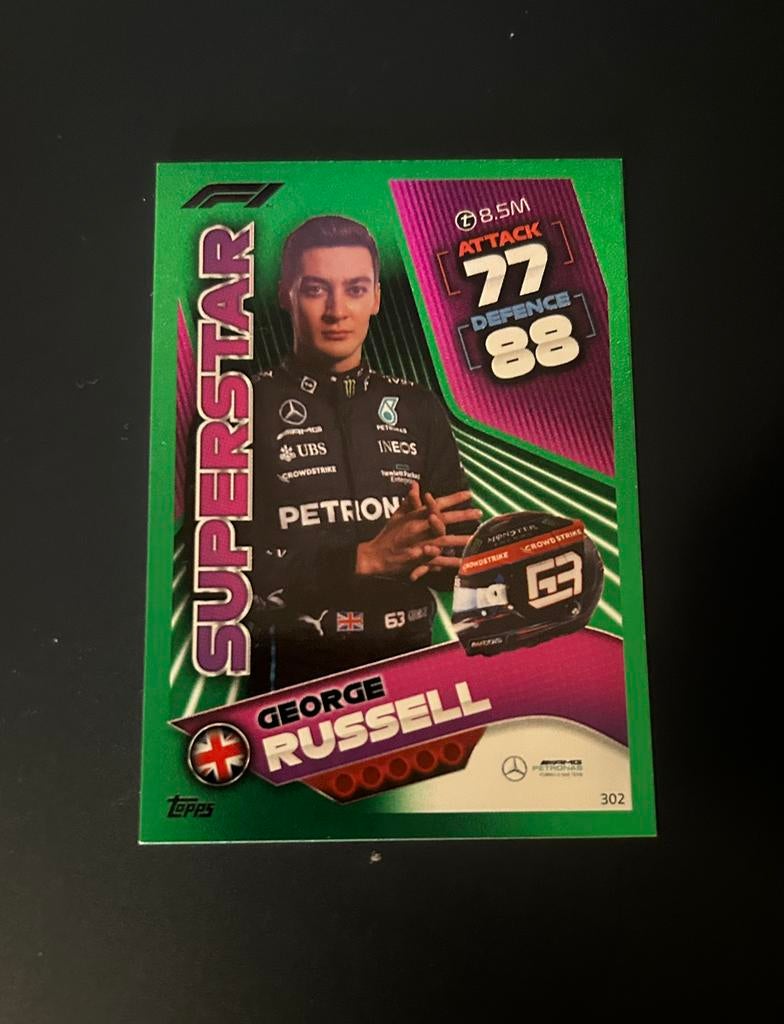 Topps F1 2022 George Russell, Hobby en Vrije tijd, Stickers en Plaatjes, Ophalen of Verzenden, Zo goed als nieuw, Plaatje