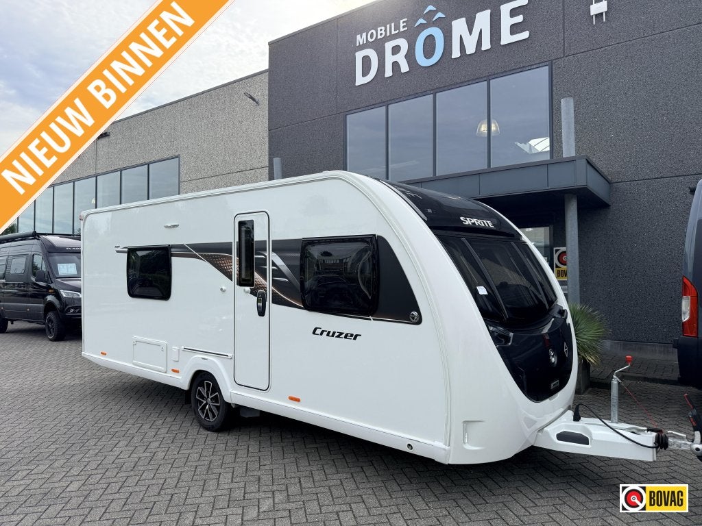 Sprite Cruzer 492 SR, Caravans en Kamperen, Caravans, Schokbreker, Bedrijf, 5 tot 6 meter, 1250 - 1500 kg