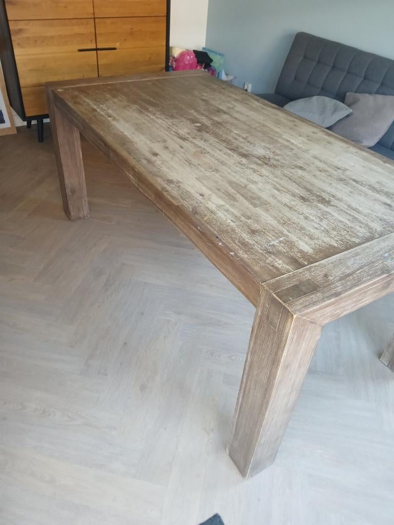Uitschuifbare tafel 240/190x95 cm., Huis en Inrichting, Tafels | Eettafels, Ophalen, Gebruikt, 50 tot 100 cm, 150 tot 200 cm