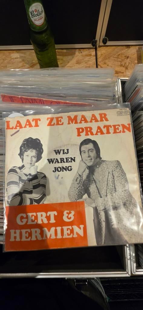 Gert & Hermien - Laat Ze Maar Praten / Wij Waren Jong (Singl, Ophalen, 1970 - 1979, Gebruikt, 7 inch