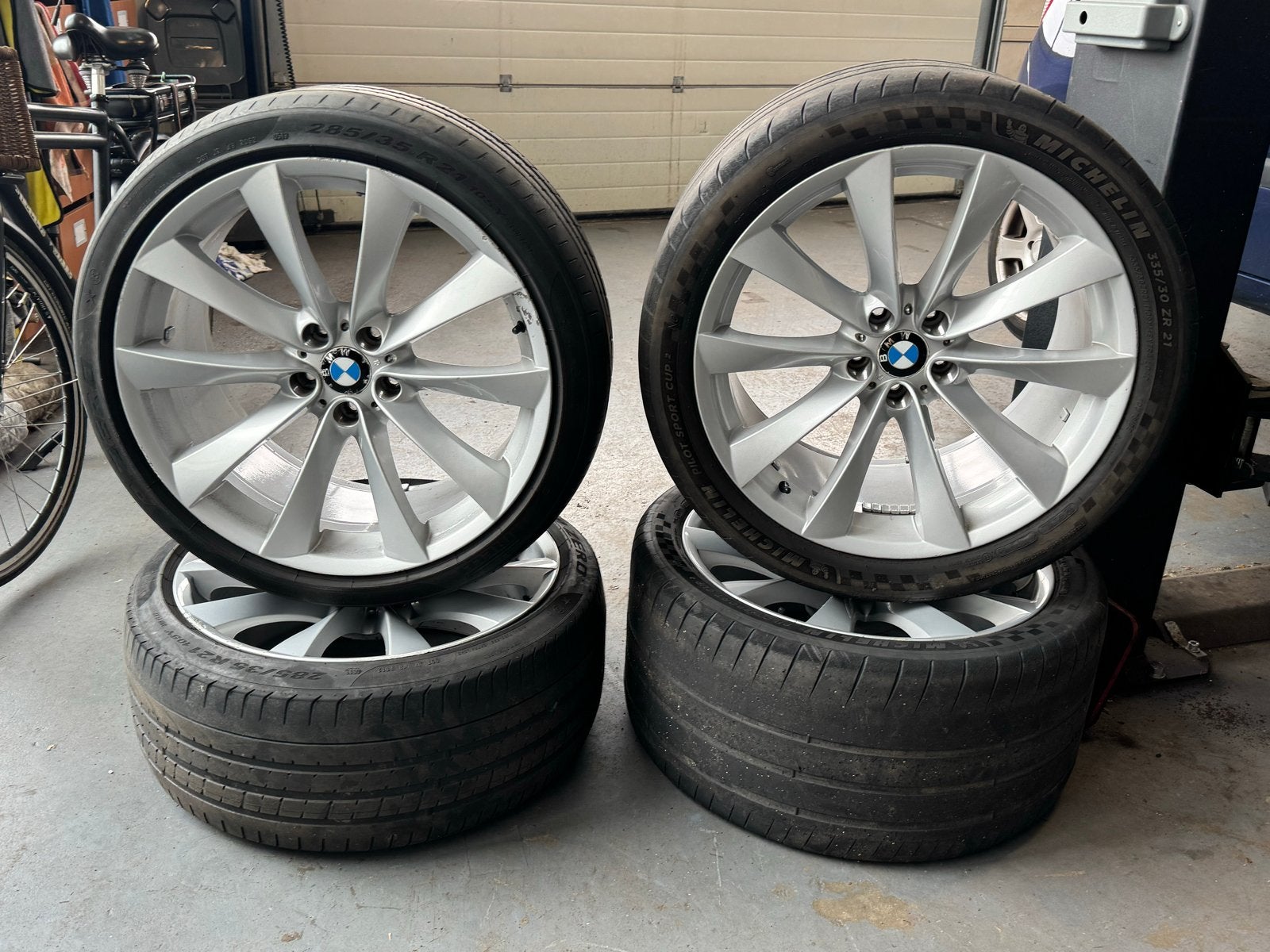 BMW Velgen 5x120 21 inch breedset en 19 inch, Ophalen, Gebruikt, Overige, Banden en Velgen