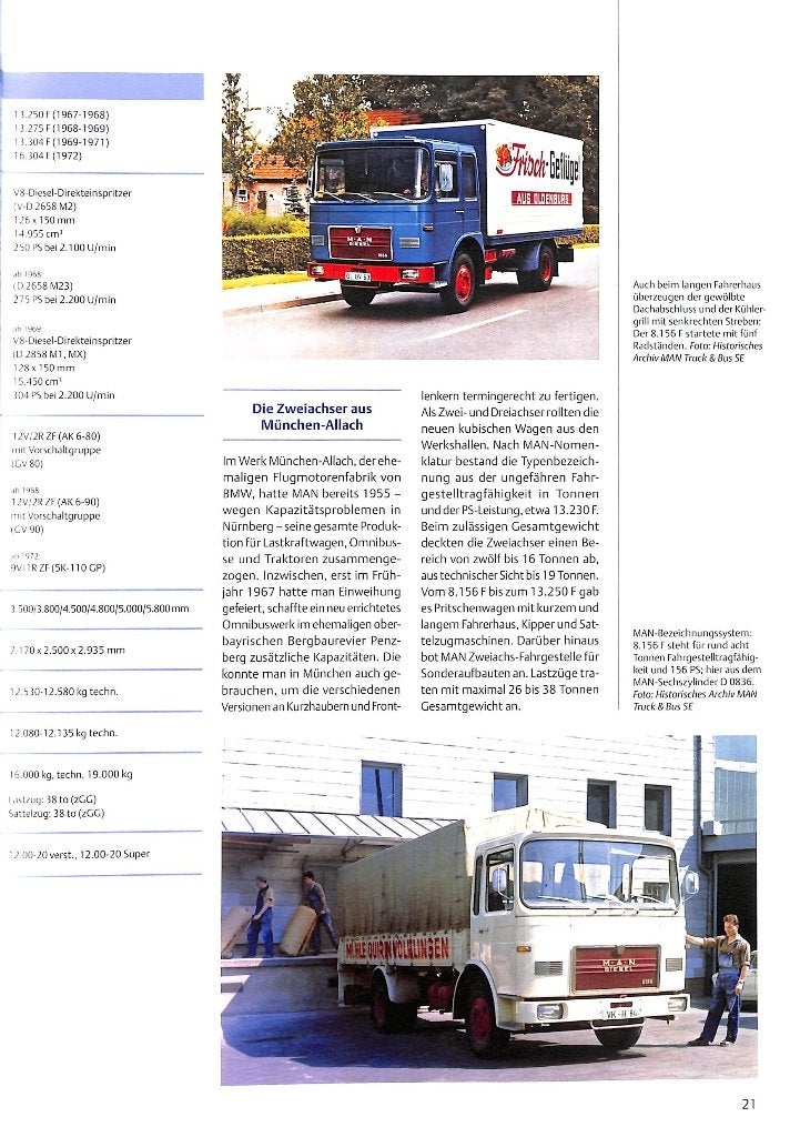 MAN - Frontlenker mit F7/F8 Kabine 1967-1990, Verzenden, Nieuw, Gerald Sandrieser, Vrachtwagen