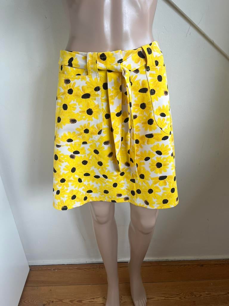 Fabienne Chapot rok rokje maat 38 Harry Skirt geel zwart wit, Maat 38/40 (M), Geel, Ophalen of Verzenden, Zo goed als nieuw