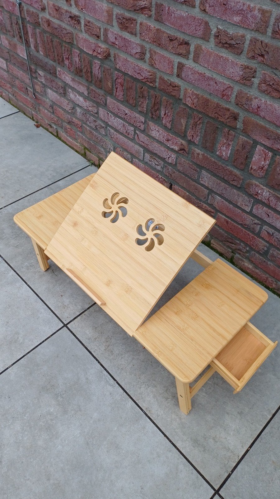 Laptoptafel Laptophouder Picknicktafel 55x35x29cm, Computers en Software, Laptoptafels, Ophalen of Verzenden, Nieuw, In diepte verstelbaar