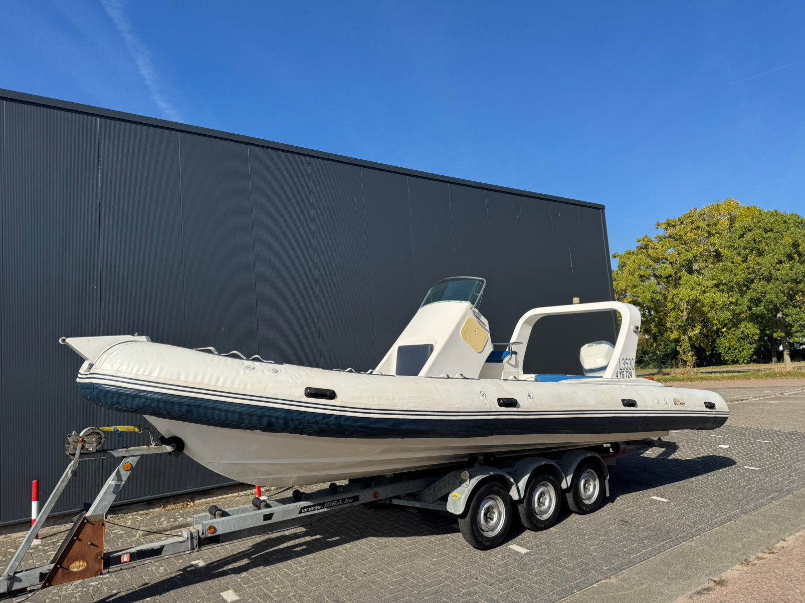 RIB AQUAPARX 760 | 200PK Evinrude OceanPro V6| Incl. Trailer, Peddels, 1 cm, 200 pk, Aquaparx
