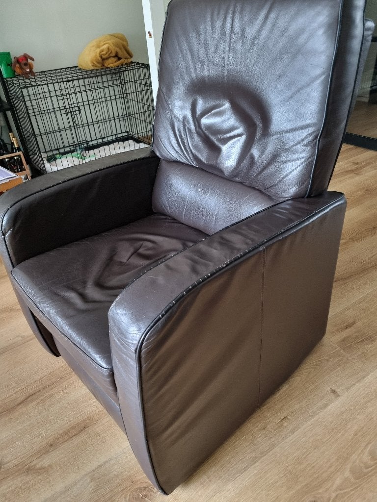 meubels banken relaxfauteuil, Ophalen, Gebruikt, Driepersoons, Rechte bank