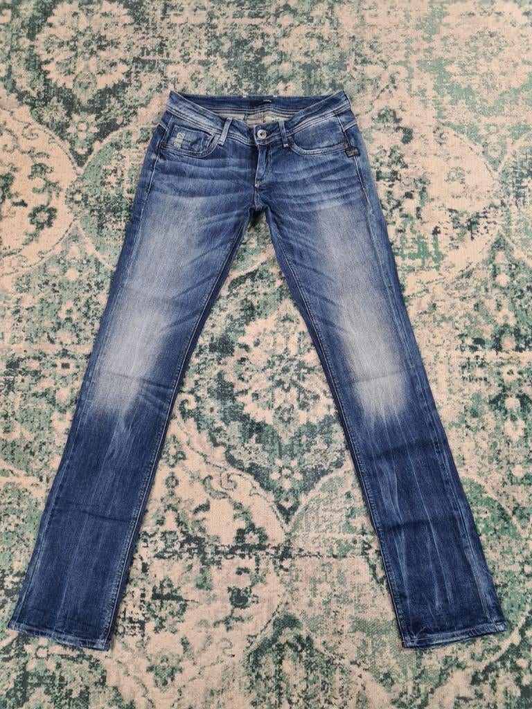 G-star raw attacc straight W28 L34 WMN Tulsi2834 Blauw, Blauw, Ophalen of Verzenden, W28 - W29 (confectie 36), G-STAR RAW