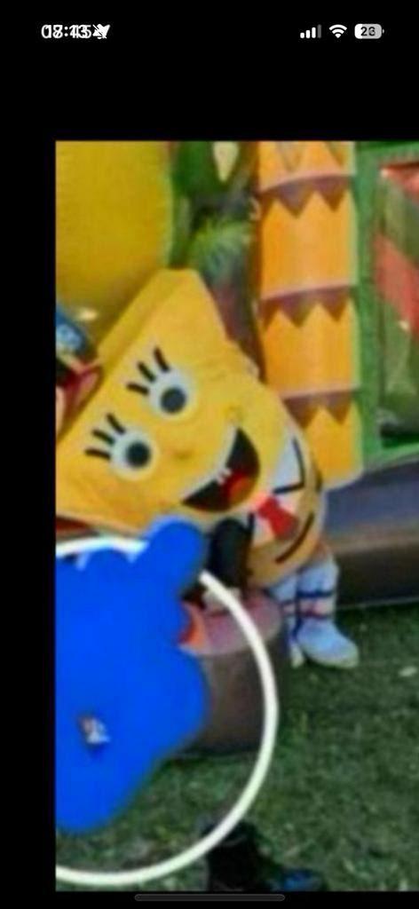 Mascotte Spongebob te huur inclusief acteur, Ophalen of Verzenden, Zo goed als nieuw, Overige