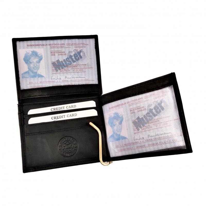 Portemonnee Heren Wallet Pasjeshouder RFID Anti-Skim Compact, Birgitta-Gracht 33, 6465 EL Kerkrade, Nederland, Verzenden, Zwart