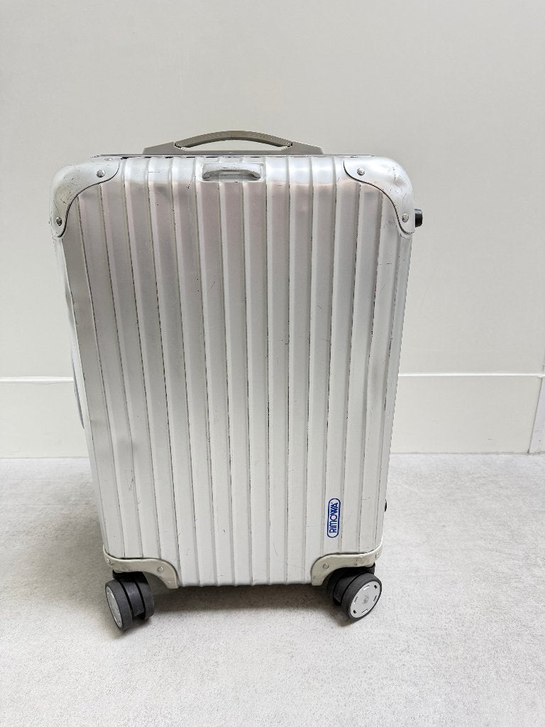 Rimowa Topas Silver Integral aluminium koffer, handbagage, Wieltjes, Gebruikt, 50 tot 60 cm, Ophalen of Verzenden