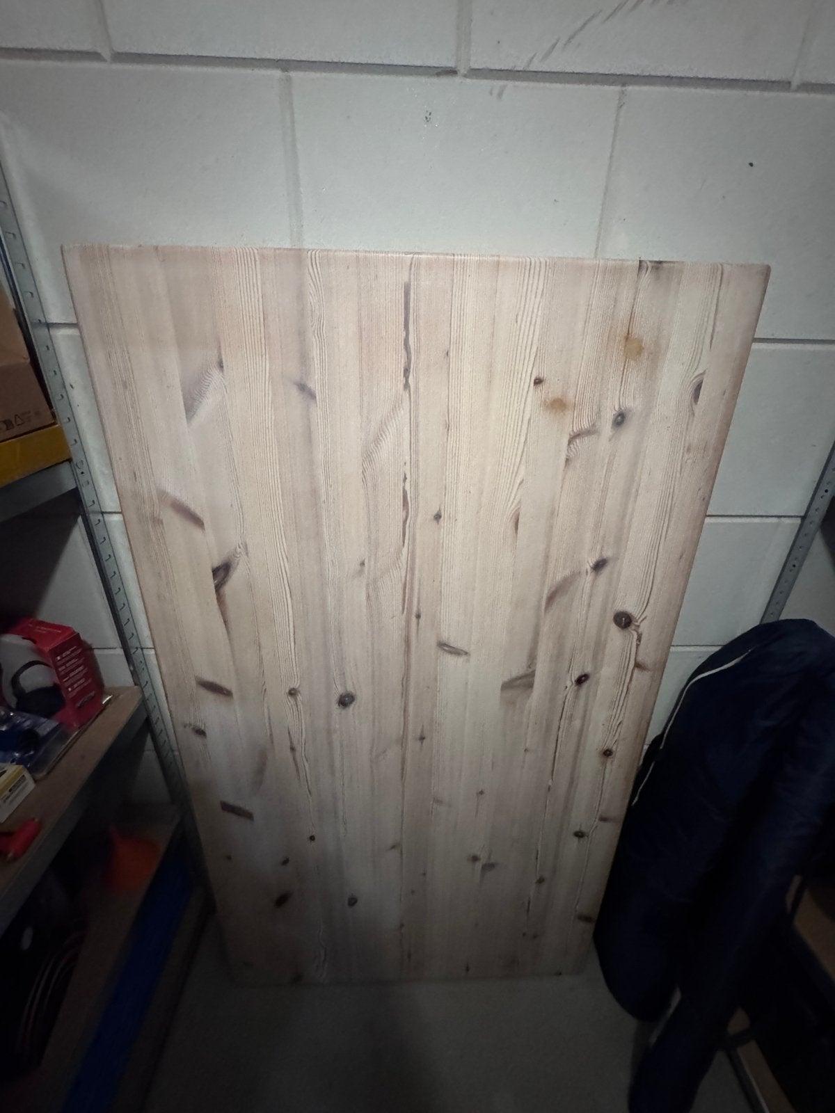 Houten tafelblad extra uit te vergroten door extern deel, Gebruikt, 100 tot 150 cm, Grenenhout, Rechthoekig