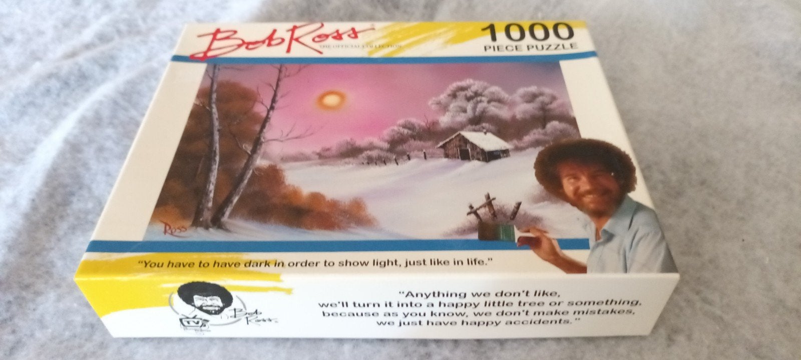 Bob Ross 1000 stukjes puzzel - Winterlandschap, Ophalen of Verzenden, 500 t/m 1500 stukjes, Zo goed als nieuw, Legpuzzel