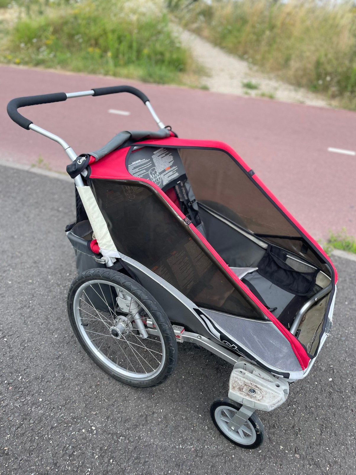 Thule chariot cougar 2 fietskar - compleet en in goede staat, Ophalen, Gebruikt, Opvouwbaar, Kinderkar