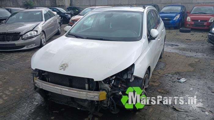 Schokdemperpoot links-voor van een Peugeot 308