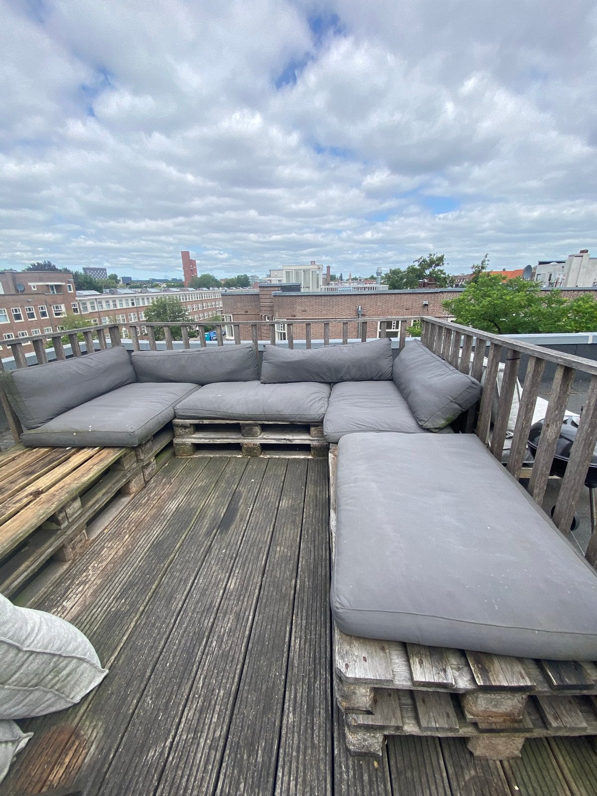 Redzipper buitenkussens met pallet loungeset, Ophalen, Gebruikt, Meer dan 8 zitplaatsen, Loungeset