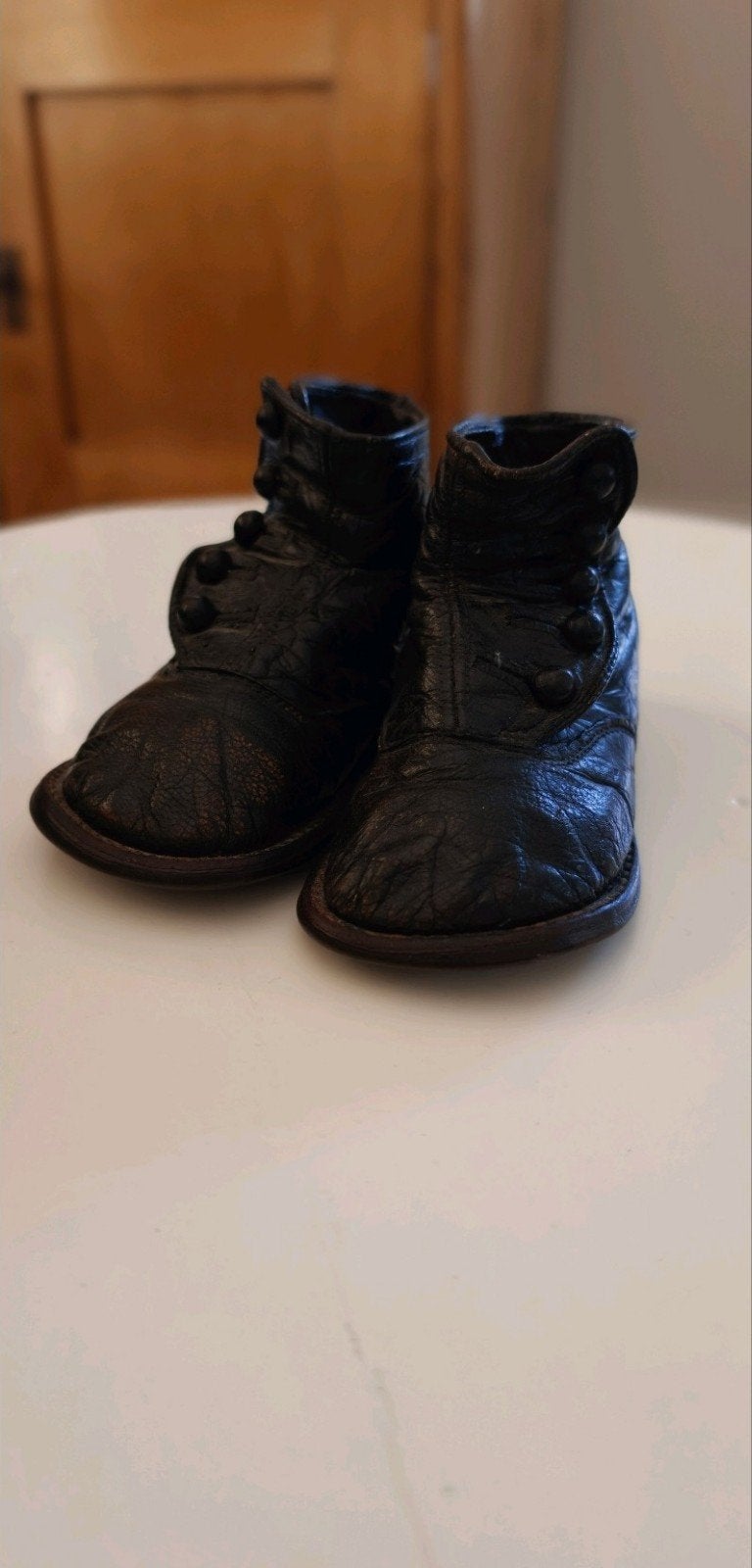 Oude knoop schoentjes / antieke schoentjes, Ophalen of Verzenden