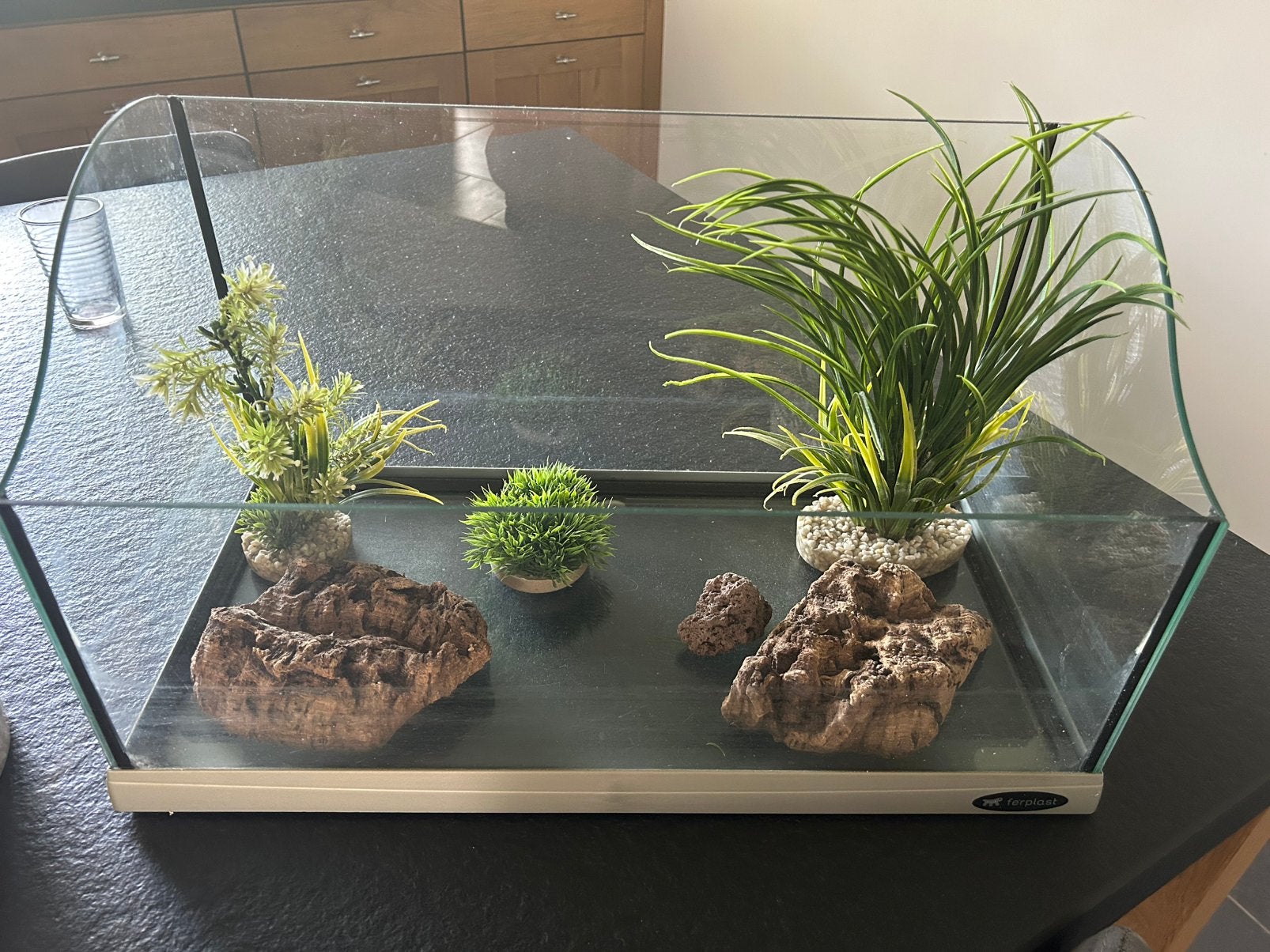 Aquarium 51x29x26,5 incl toebehoren, Ophalen, Gebruikt, Leeg aquarium