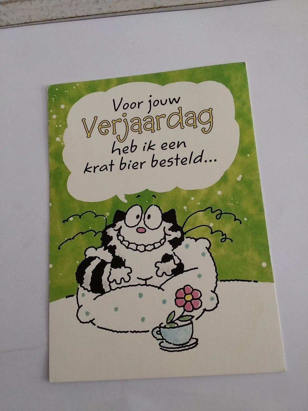 Voor jouw verjaardag heb ik een krat bier besteld..., Verzamelen, Ophalen of Verzenden, 1980 tot heden, Overige thema's