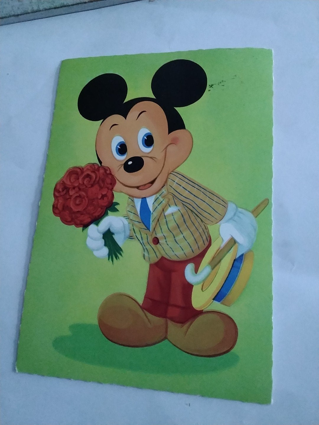 Vintage Mickey Mouse kaart (1965) - Disney Collectible, Ophalen of Verzenden, 1960 tot 1980