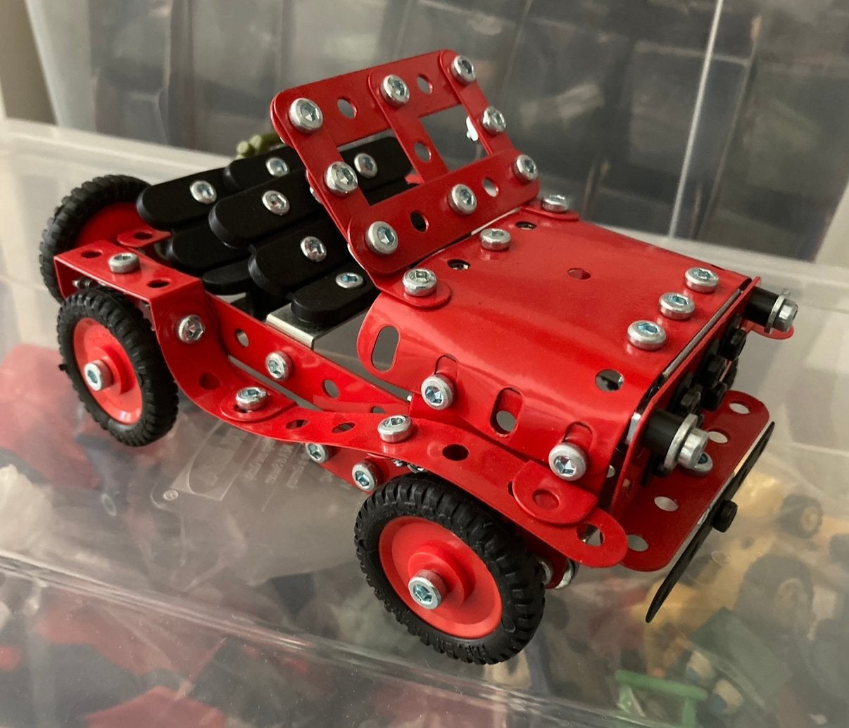 MECCANO “4x4” rode jeep Kuifje/ Tintin, Ophalen of Verzenden, Nieuw