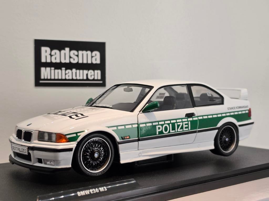 Bmw E36 M3 " Drift Polizei " 1:18 Solido, Auto, Solido, Nieuw, Ophalen of Verzenden