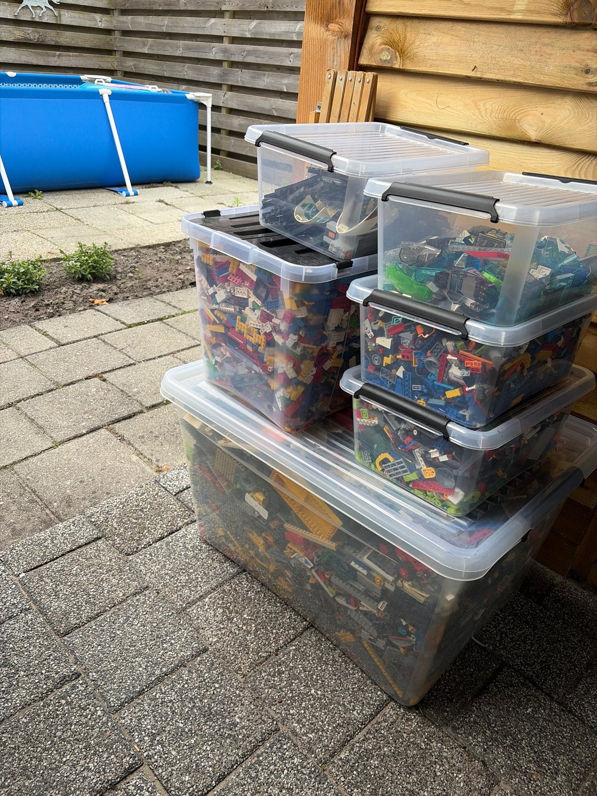Grote partij LEGO stenen in divers bakken 73KG en +\_300 min, Kinderen en Baby's, Speelgoed | Duplo en Lego, Gebruikt, Inclusief extra onderdelen