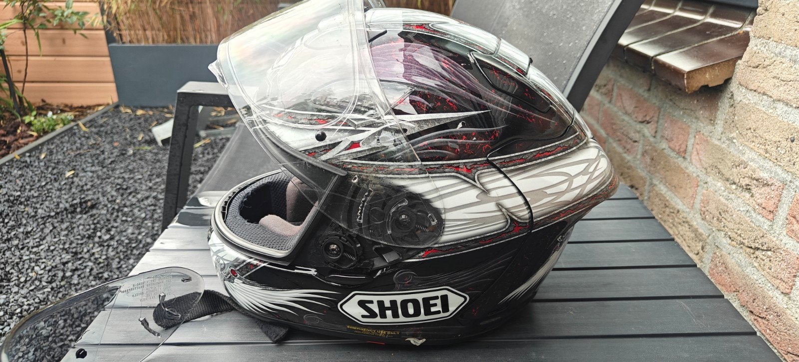 Shoei X-spirit 2 Martyr TC-5 maat S + light smoke vizier, Heren, Ophalen of Verzenden, Integraalhelm, Shoei