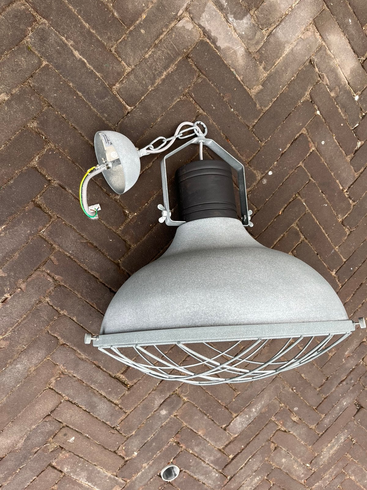 Industielook lamp, Ophalen, Zo goed als nieuw, Metaal