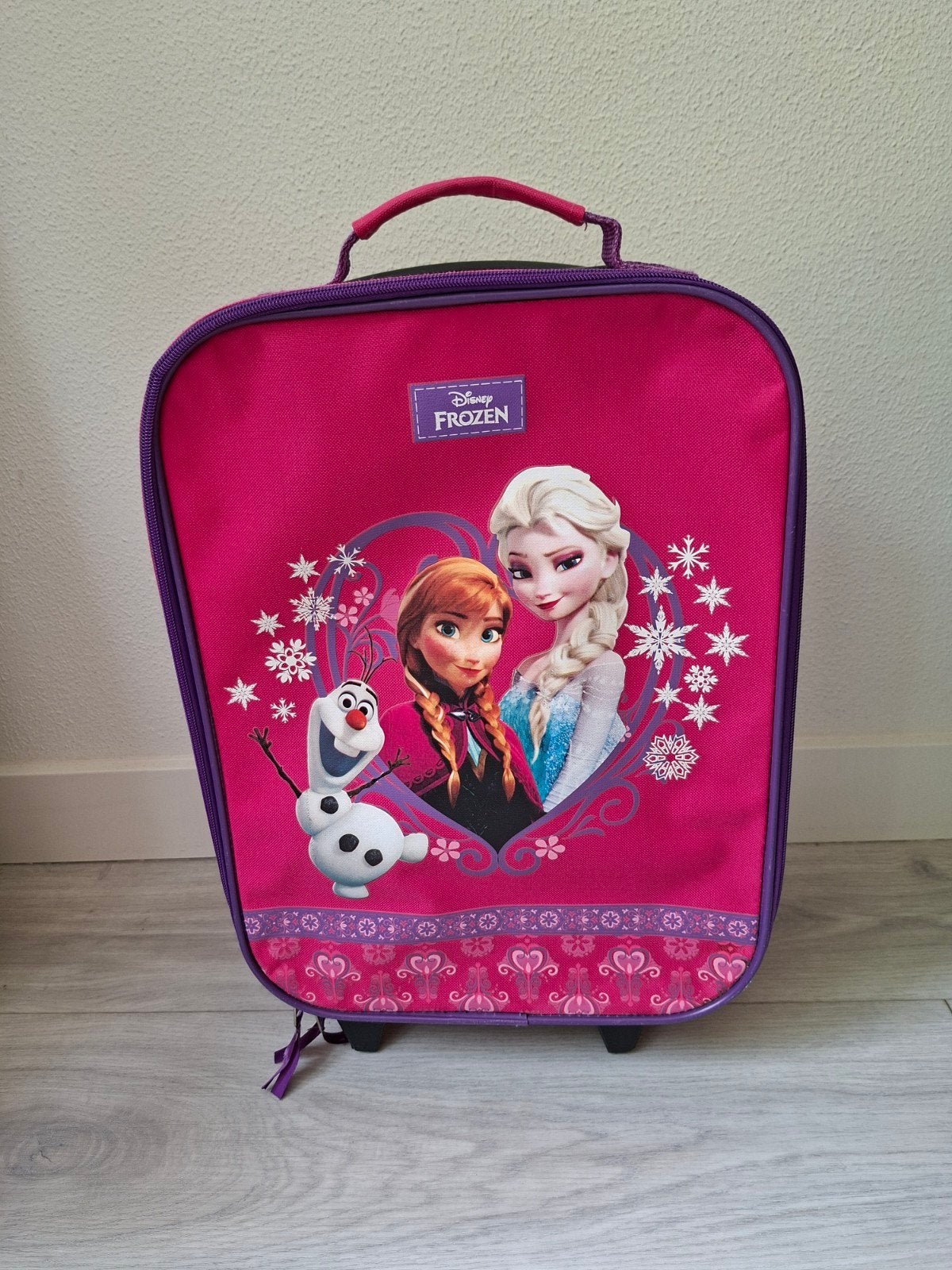 Disney Frozen kinderkoffer met wieltjes, Ophalen, Overige materialen, Wieltjes, Gebruikt