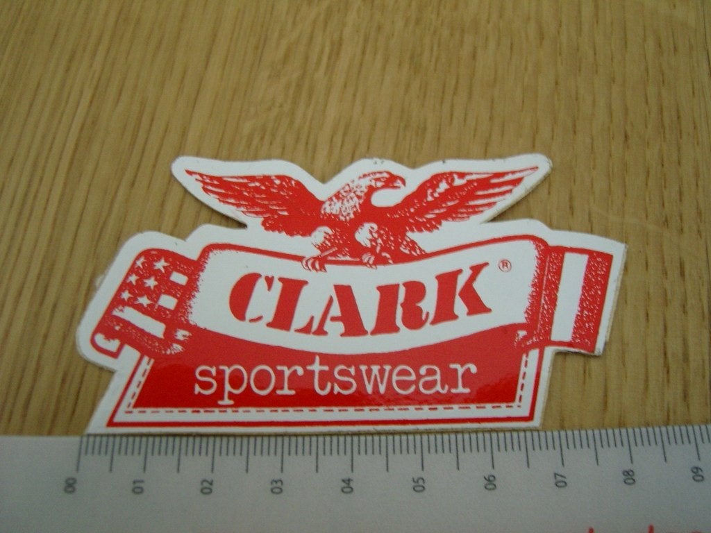 sticker CLARK sportswear, Ophalen, Zo goed als nieuw