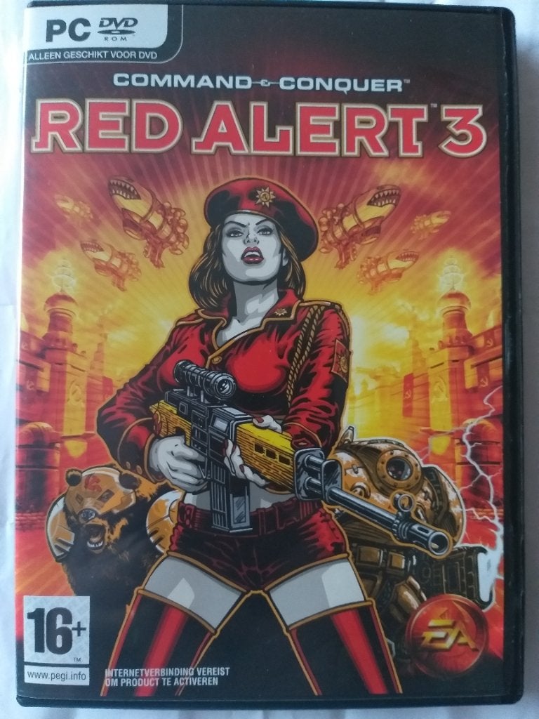Red Alert 3 "Command Conquer" zonder cd-rom, Spelcomputers en Games, Gebruikt, Vechten, 1 speler, Eén computer