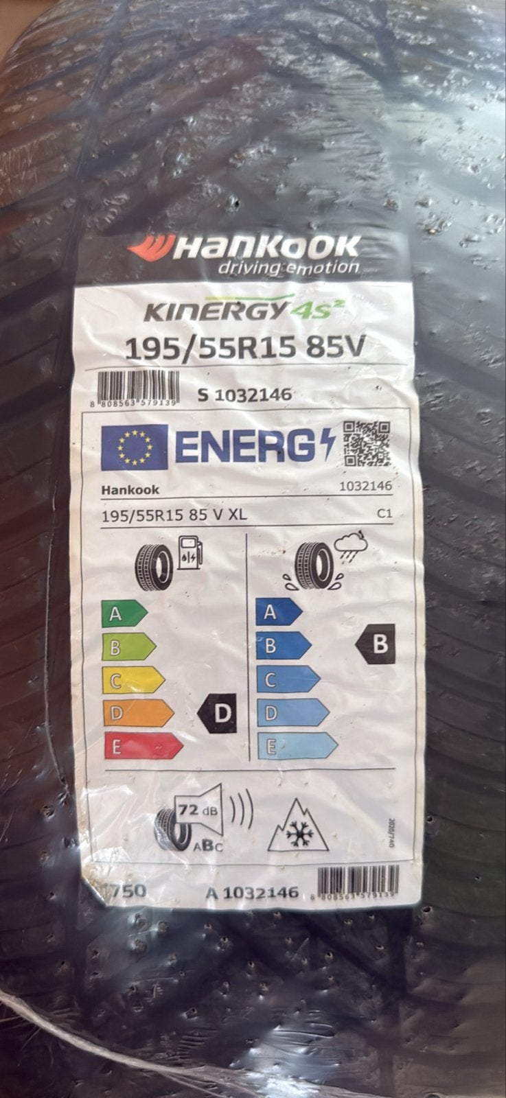 4 gloednieuwe Hankook All Season banden 195/55R15 85V, Auto-onderdelen, Banden en Velgen, 15 inch, Nieuw, Ophalen of Verzenden