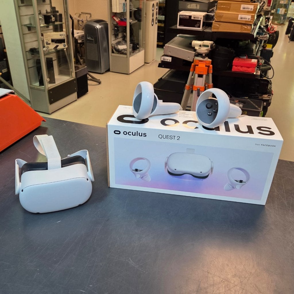OCULUS Meta Quest 2 128gb + Controllers + doos, Meta Quest, Zo goed als nieuw, https://store.facebook.com/nl/help/support/quest/