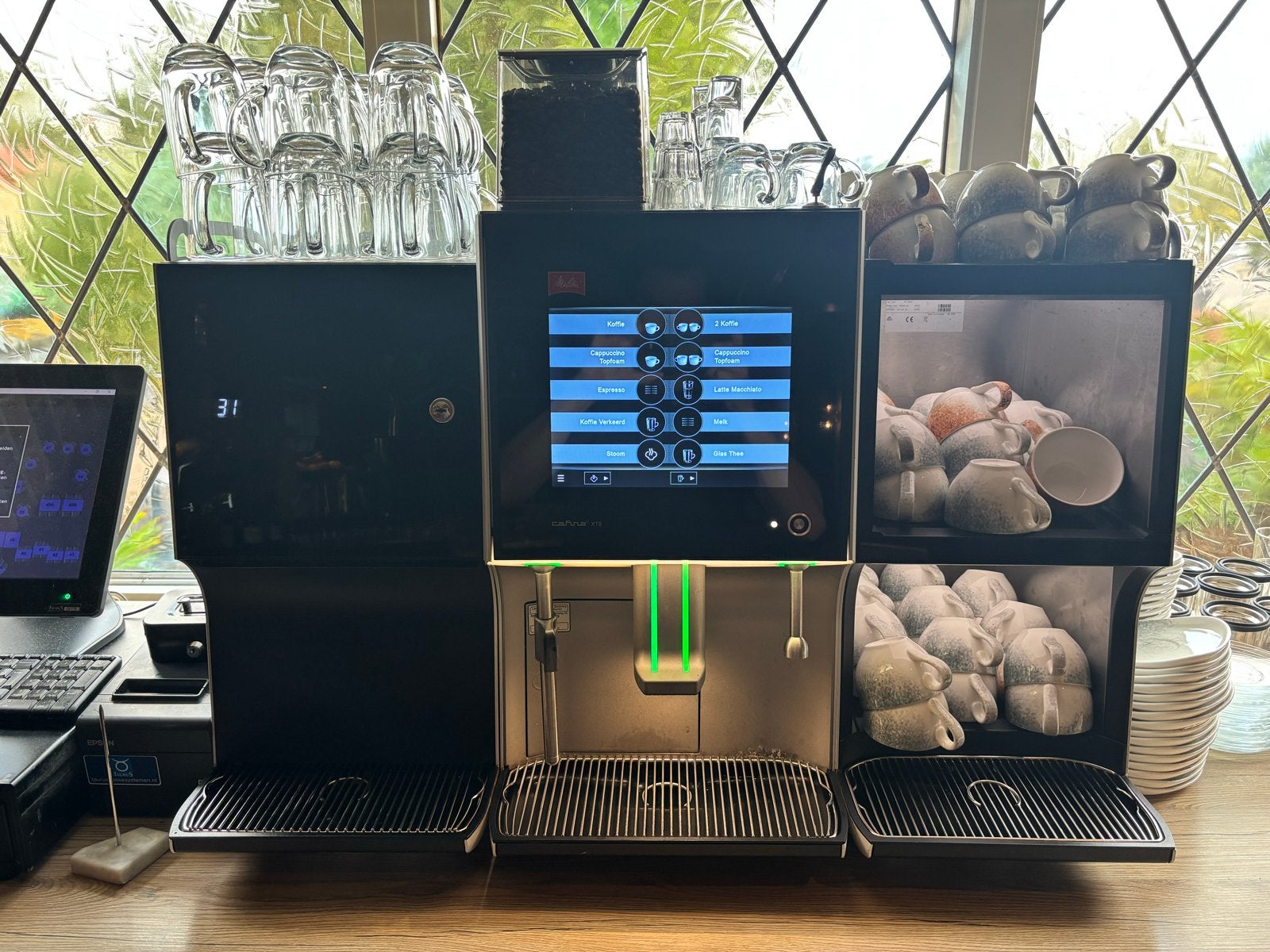 Melitta XT8 Professionele Koffiemachine met Koppenwarmer, Ophalen of Verzenden, Gebruikt, Koffie en Espresso