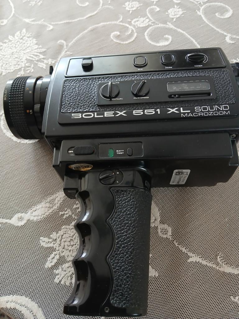 Vintage Bolex 551XL sound super 8 filmcamera, Ophalen of Verzenden, 1960 tot 1980, Filmcamera