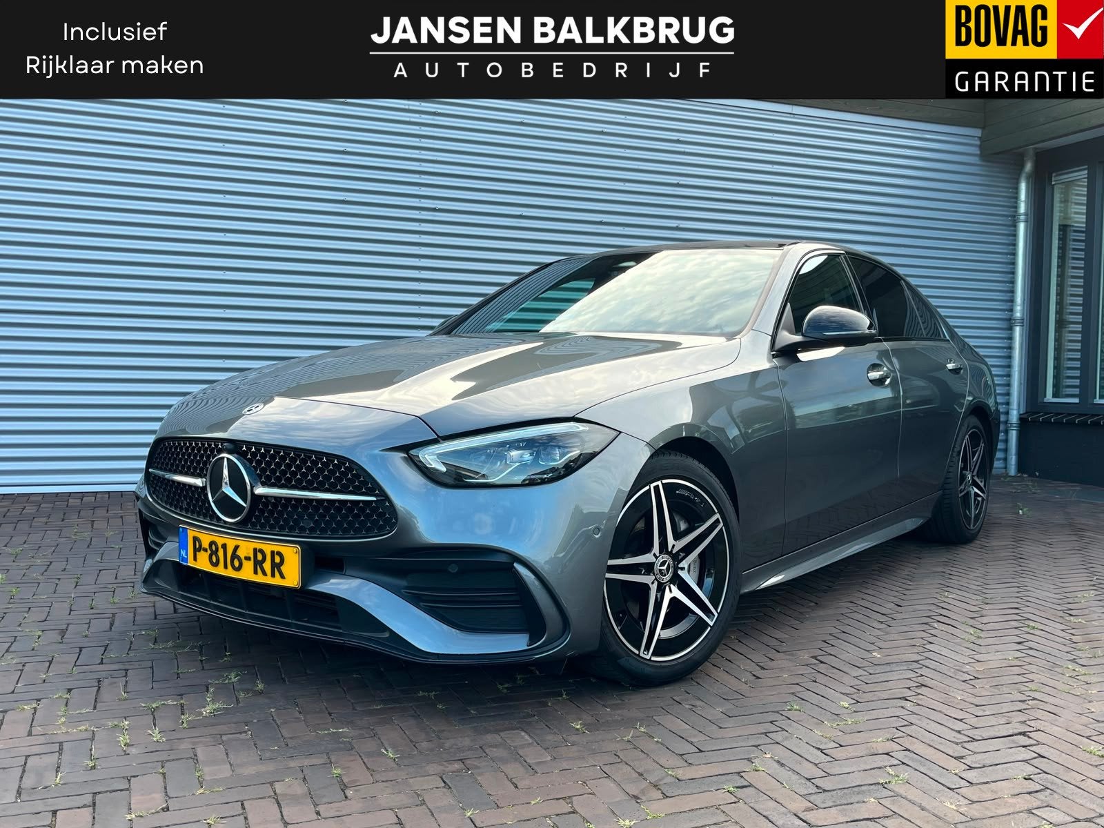Mercedes-Benz C-Klasse 180 AMG Line panoramadak (bj 2022), Automaat, Euro 6, 4 cilinders, Hybride Elektrisch/Benzine