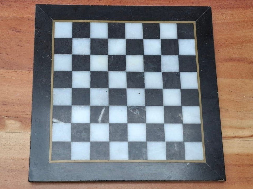 Marmeren Schaakbord 25 cm, Ophalen of Verzenden