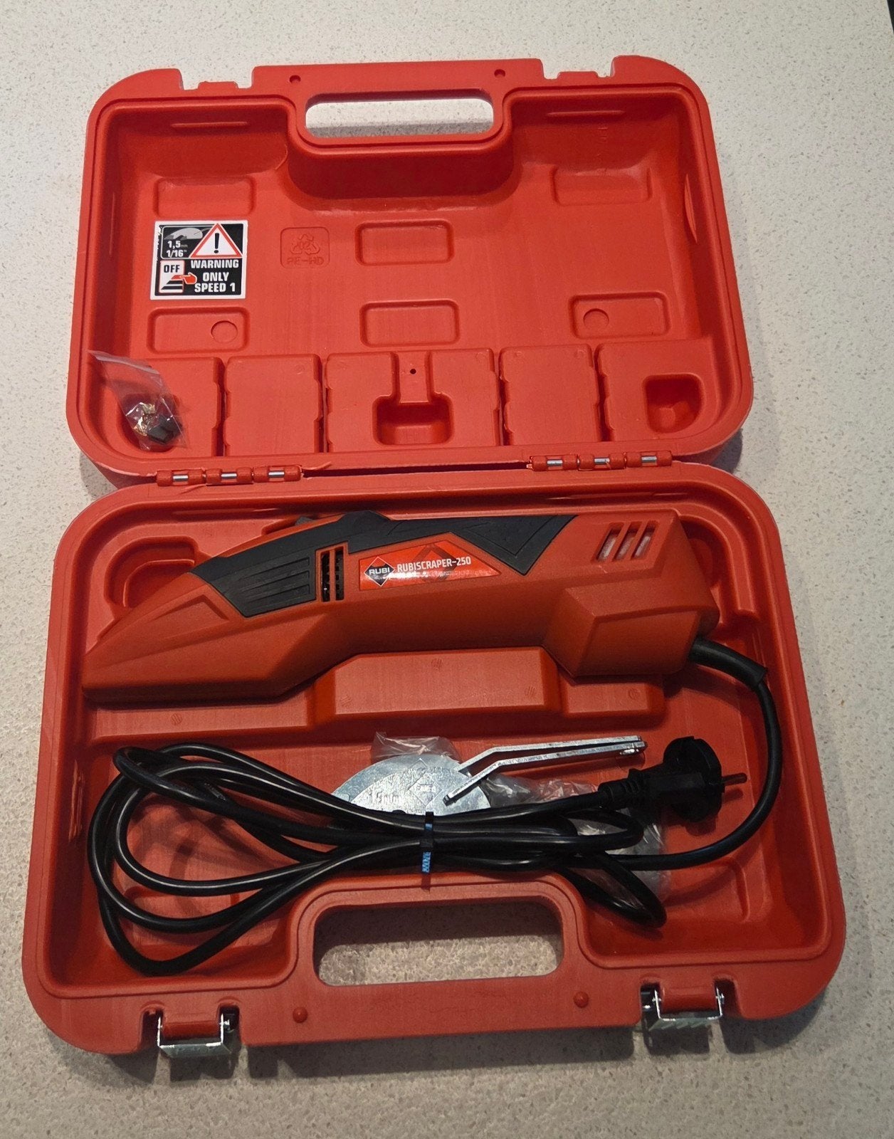 Rubiscraper 250W Elektrische Voegenkrabber, Ophalen, Zo goed als nieuw