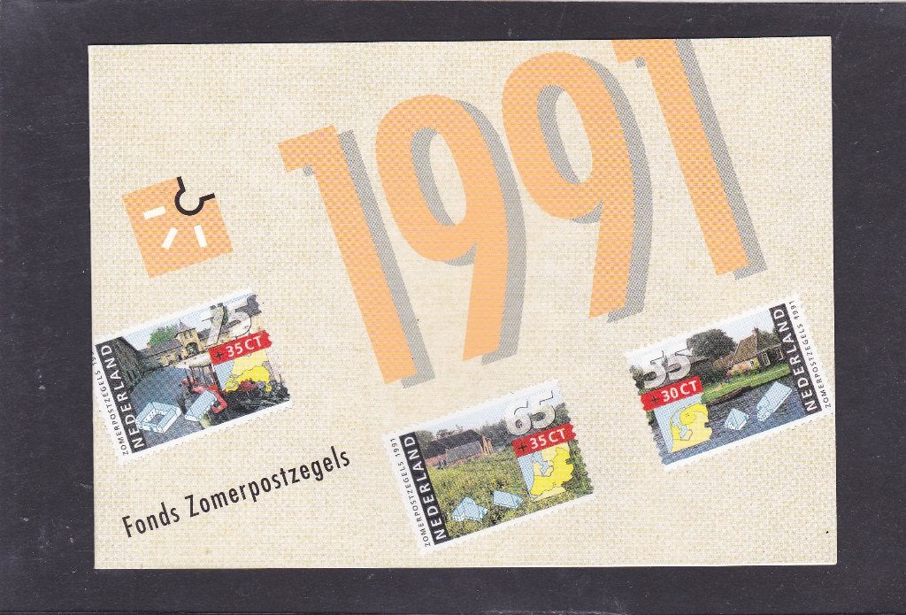 Bedankkaart Fonds Zomerzegels 1991 (258), Postzegels en Munten, Verzenden