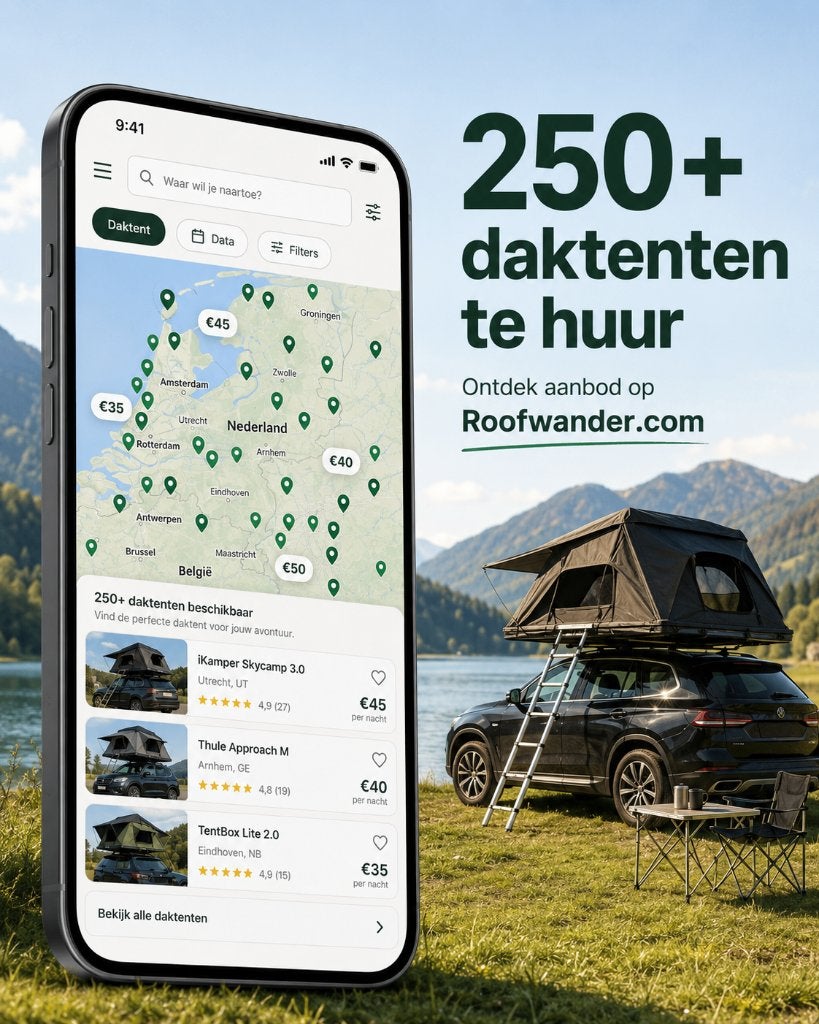 Daktent huur, Ophalen, Zo goed als nieuw, Tot en met 3