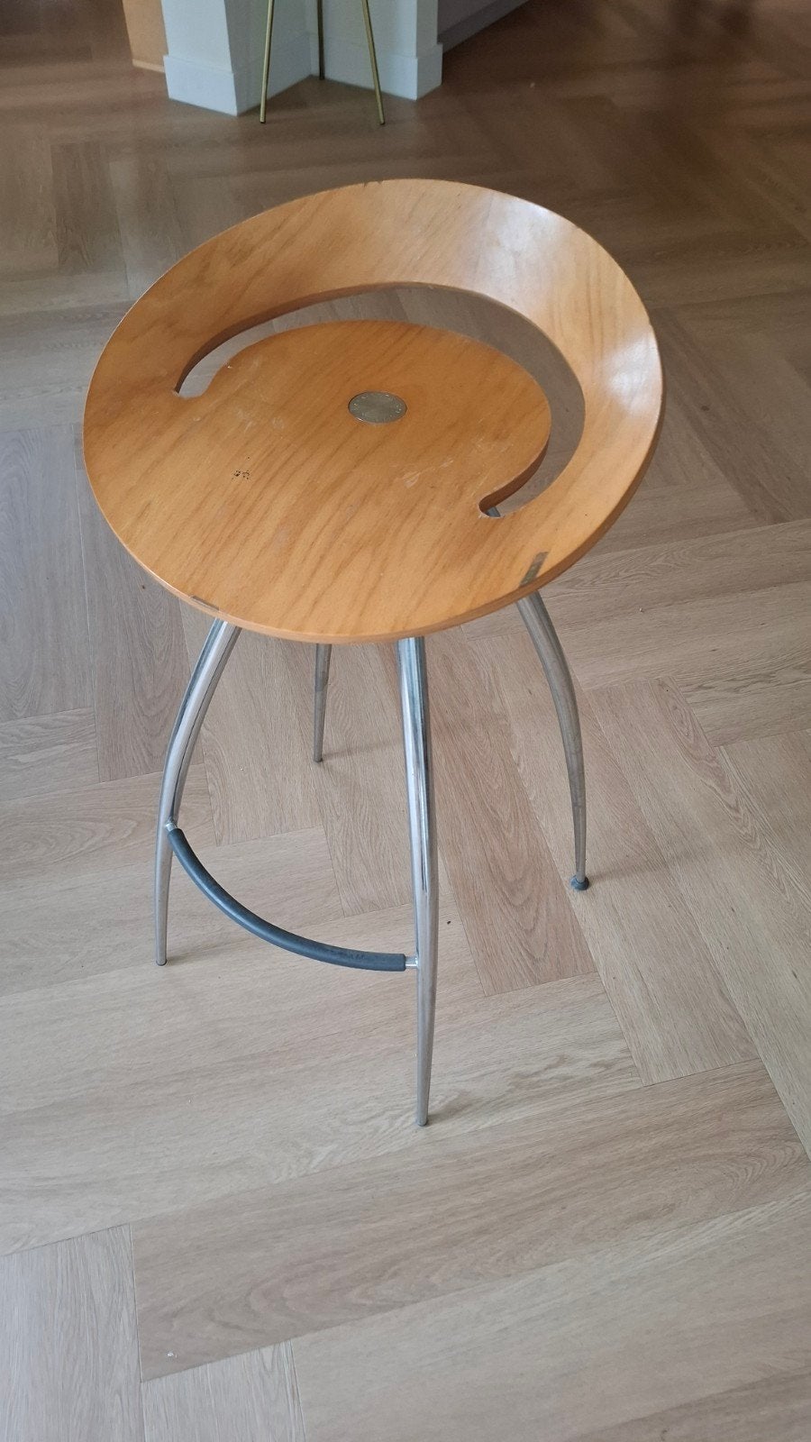 Lyra kruk - 78 cm zithoogte, Ophalen, Gebruikt, Met voetsteun, 60 tot 90 cm