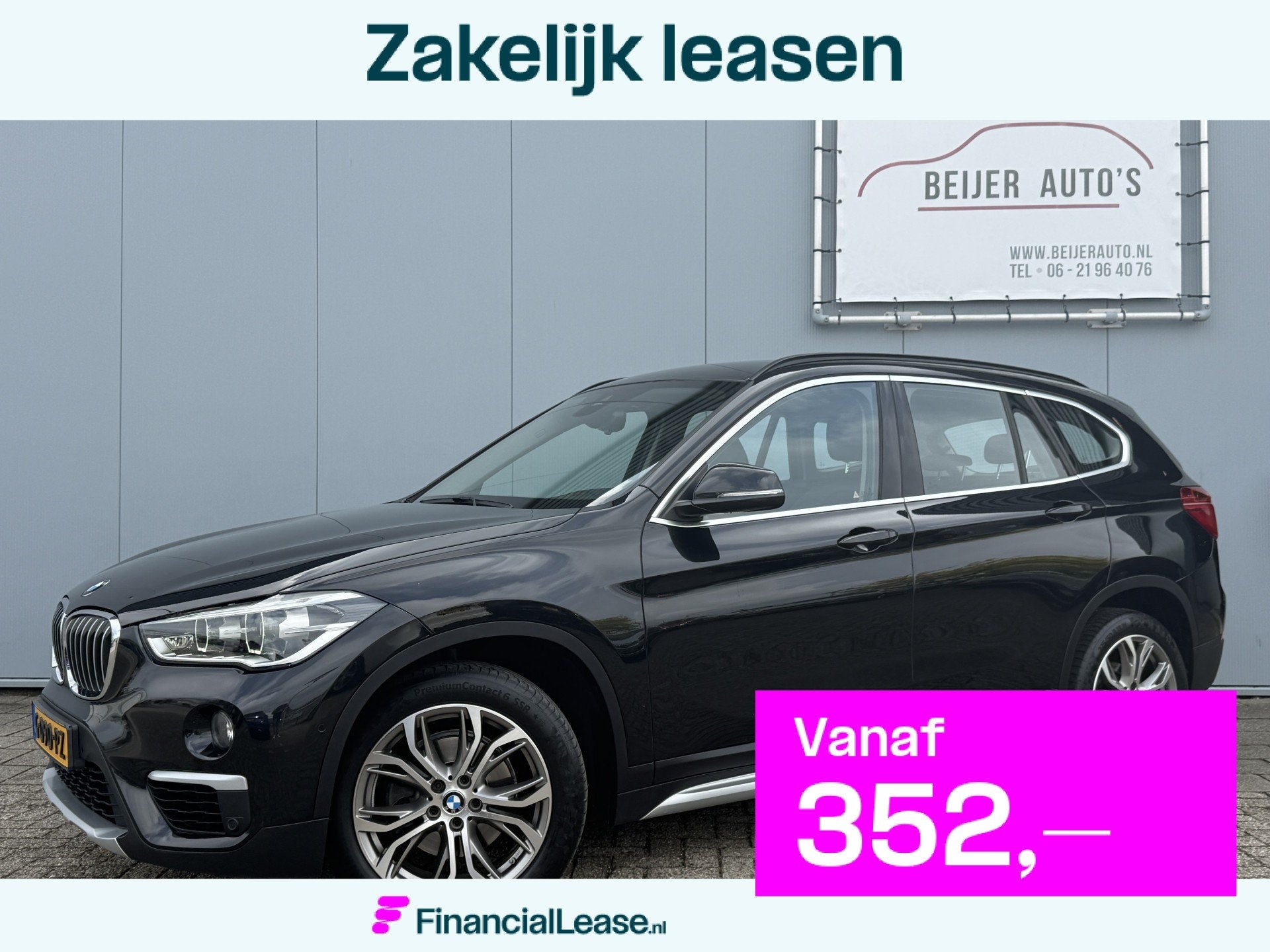 BMW X1 sDrive18i High Executive Automaat/Trekhaak/Camera., Automatische klimaatregeling, Gebruikt, Euro 6, Leder en Stof