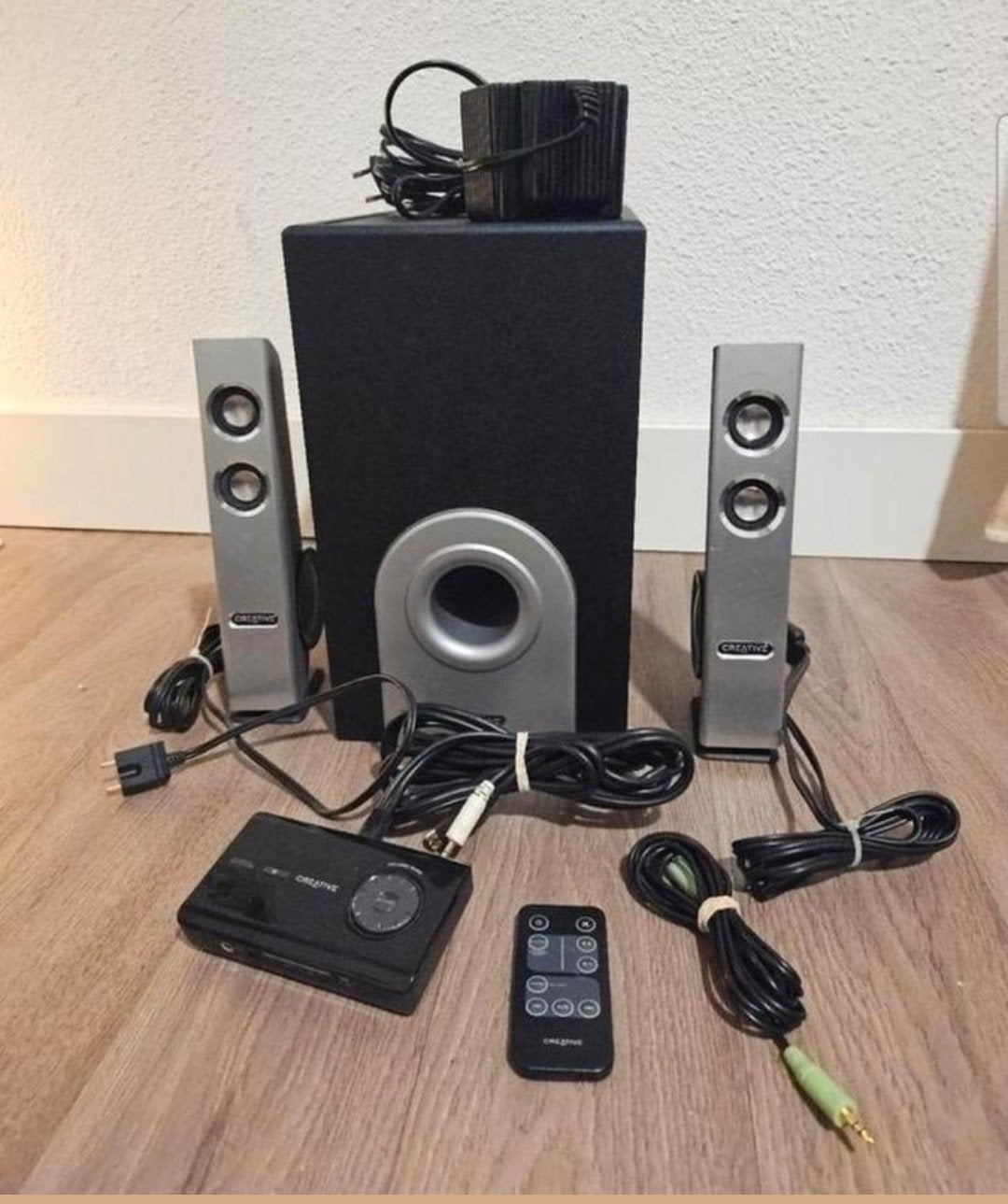 Creative I-Trigue L3800 2.1 Speakerset met afstandsbediening, Gebruikt, AUX-ingang, Speakerset, Minder dan 60 watt