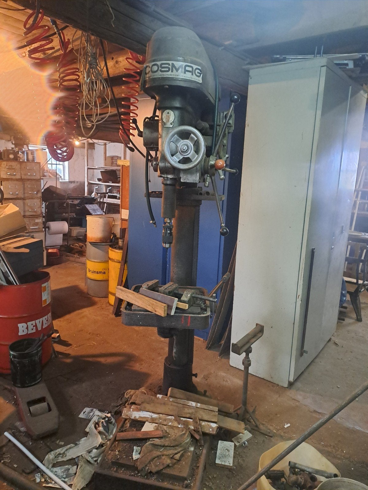 Cosmag Kolomboormachine met Boorset, Ophalen, Gebruikt, 600 watt of meer, Kolomboormachine