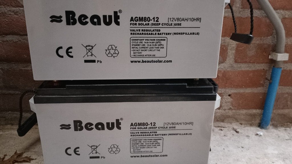 12volt accu camper caravan, Ophalen, Zo goed als nieuw