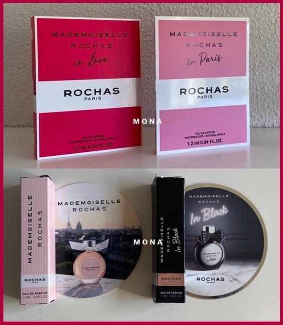 MademoiselleRochas set 4 parfum samples proefjes testers, Verzenden, Nieuw