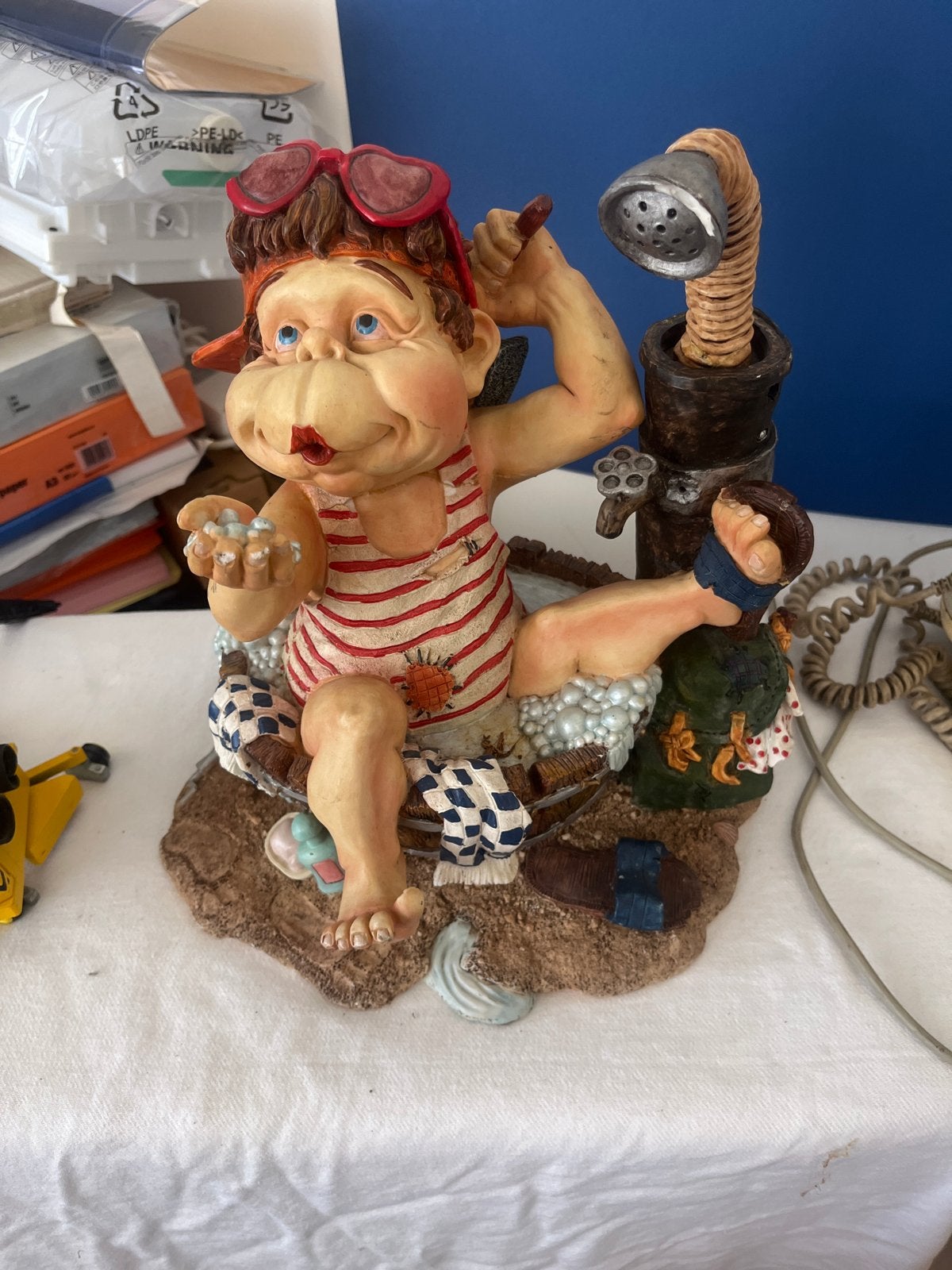 De Laaf Collection beeldje - 'De Badderende Laaf', Verzamelen, Ophalen of Verzenden, Gebruikt, Laaf